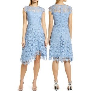 ELIZA J Asymmetric Cocktail Light Blue Dress